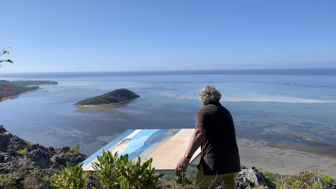 Lancer de la toile du haut du Morne.