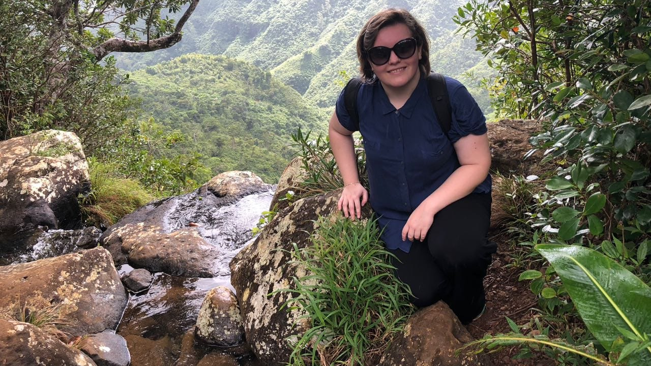 Gitana on a hiking trip.