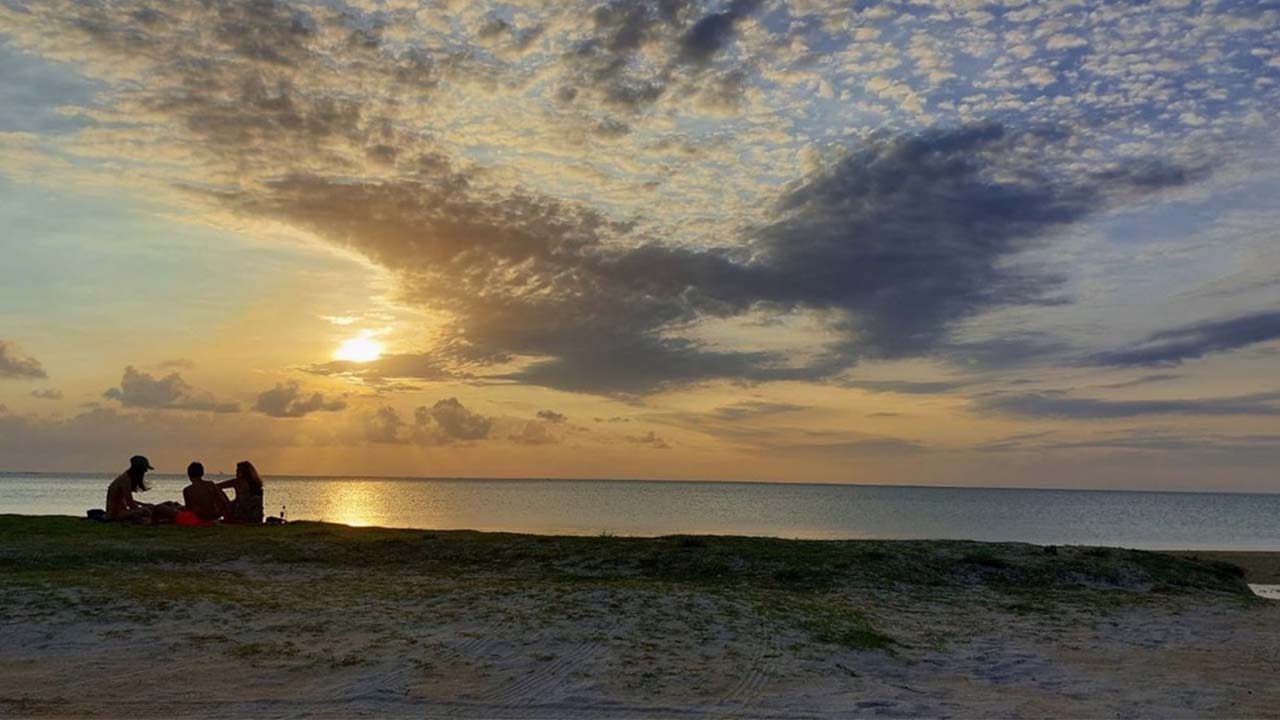 Coucher du soleil à La Prairie.