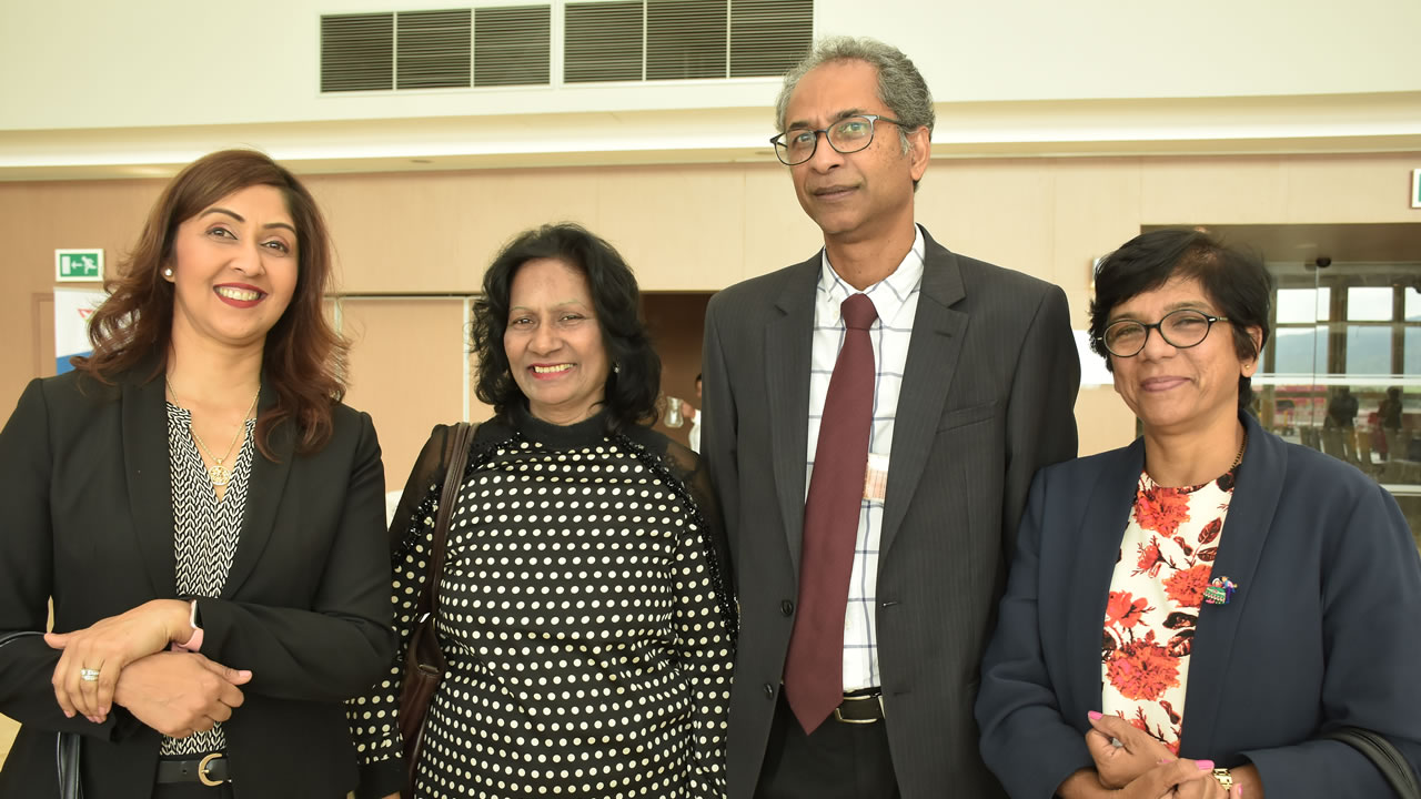 Amrita Rajcoomar, Regional Manager de Satguru Travel & Tours, Soorya Oogarah, Managing Director, Airline and Systems Representation & Travel and Services, Devika Ghunsam, Managing Director de Clavis Travel Bureau, Ben Balasoupramanien, Senior Manager – Trade & Market Support à Air Mauritius.