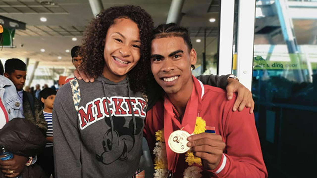 Noemi Alphonse  en compagnie  de Roberto Michel.