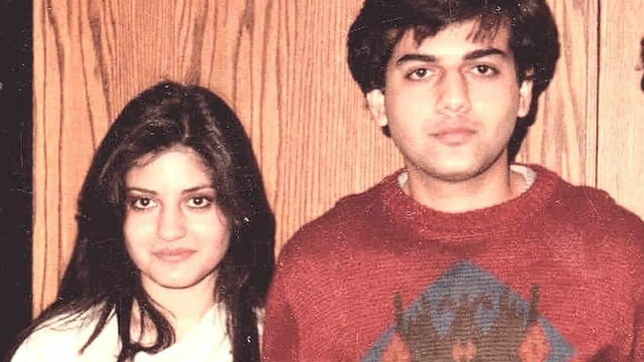 Nazia et Zoheb Hassan durant une tournée en 1984 en compagnie d’Amitabh Bachchan.