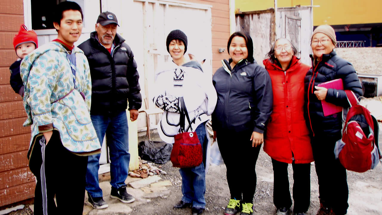 Home with Susan & Ali - Ali the last survivor of the forced re-settled Inuit at Resolute - and he’s happy !