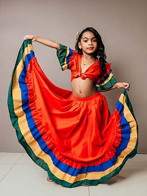 La fillette dansera sur  un séga de Clarel Armelle pour le talent show. | Crédit-photo : Tevin Armoogum