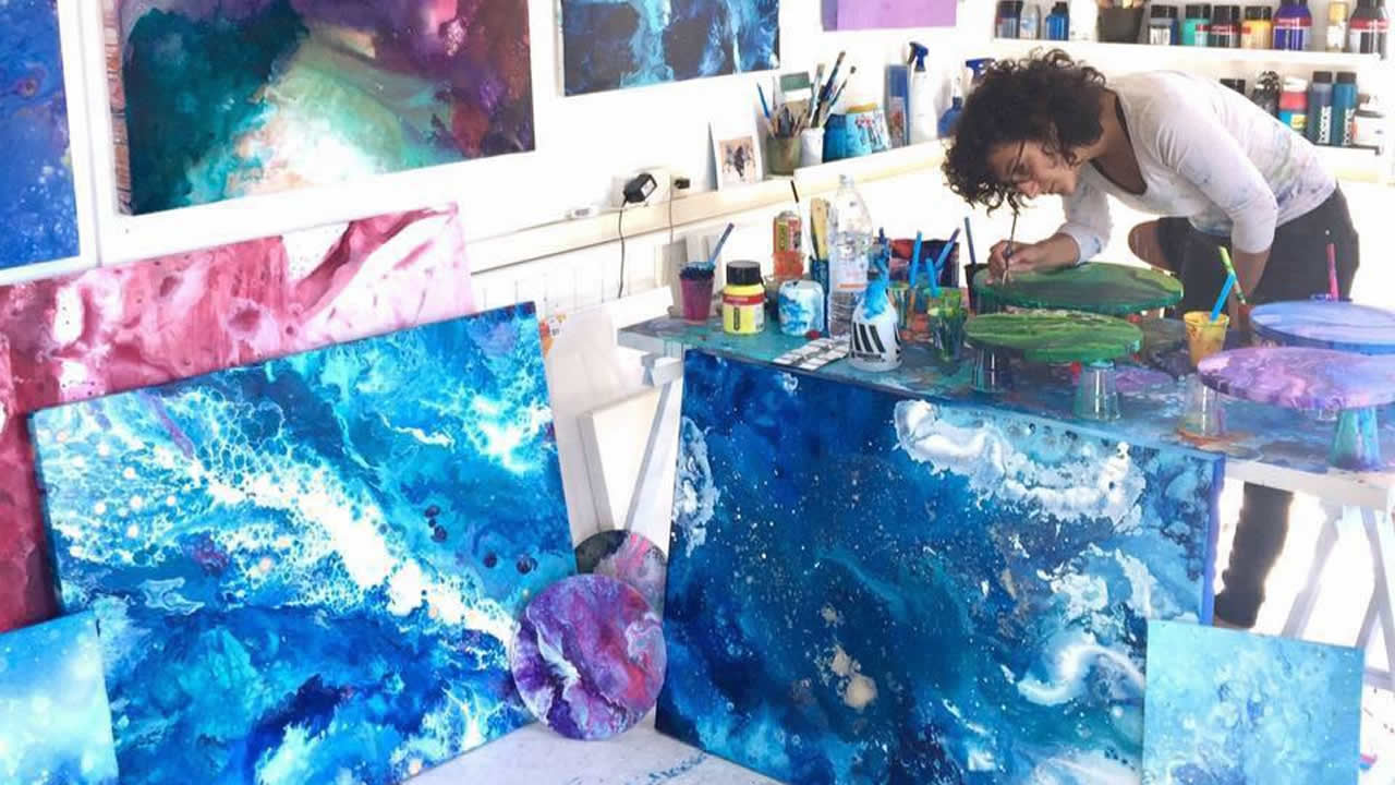 Laura Morosoli a récemment fait de la « live painting », lors de la dernière édition de Zapéro.