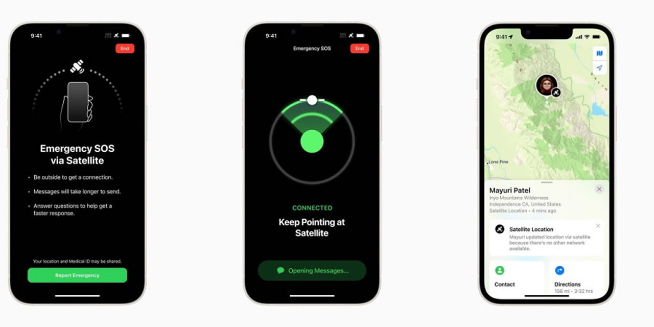 L’iPhone 14 ne permet de passer que des appels d’urgence via satellite.