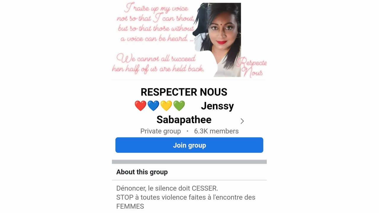 La victime s’était confiée à Jenssy Sabapathee de l’association de l’association « Respecter Nous » sur les violences qu’elle subissait.