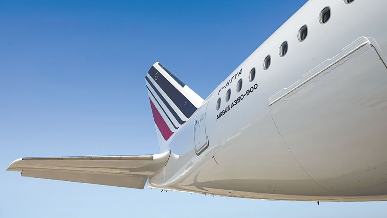 L’Airbus A350 d’Air France, doté de 324 sièges, allie espace et confort.