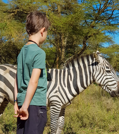 La famille est arrivée au Kenya le 7 janvier.