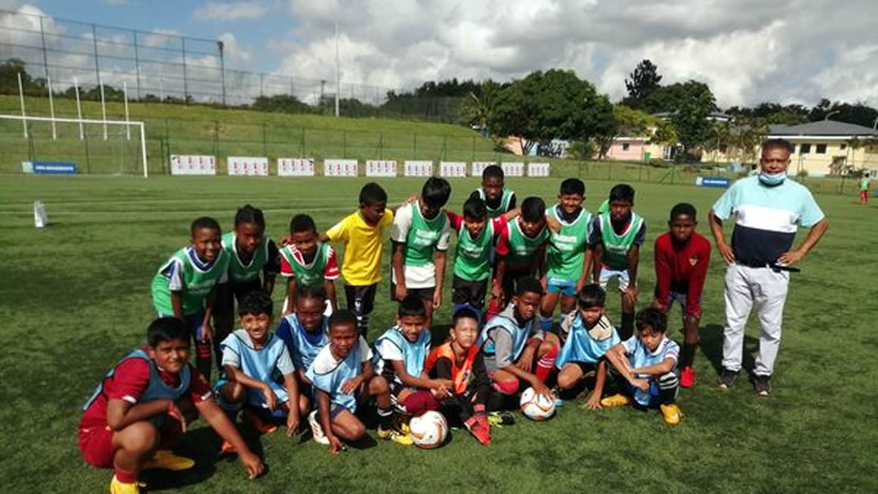 Les petits sélectionnés mauriciens.