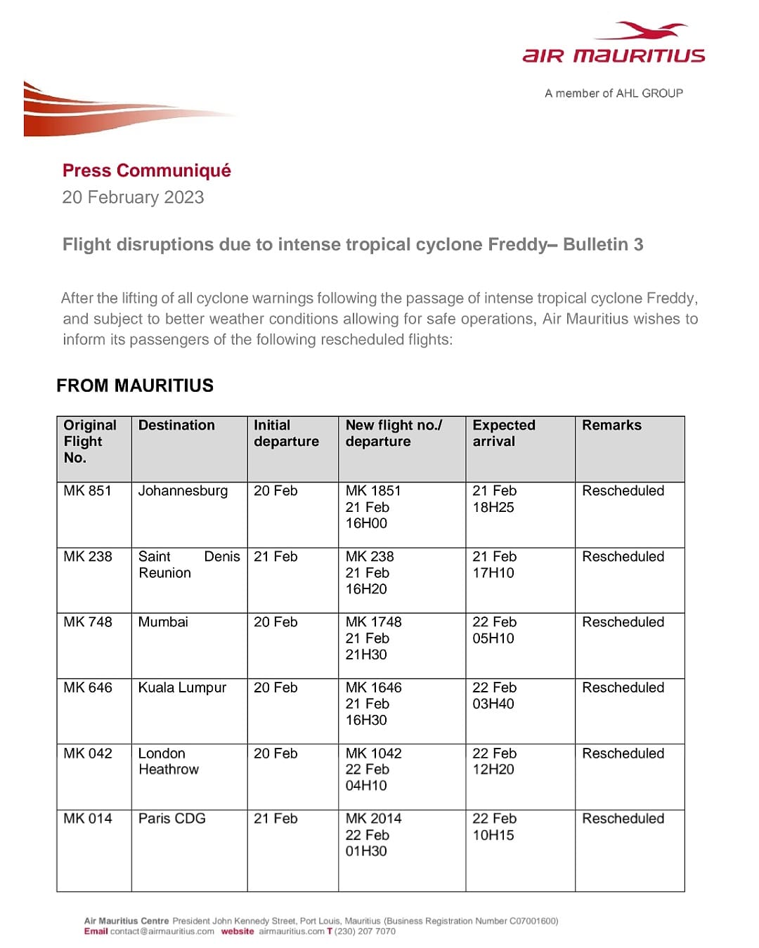 Air Mauritius