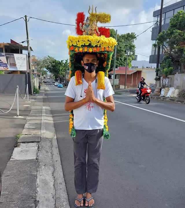 Avin Jagarnath a fait un pèlerinage en solo.