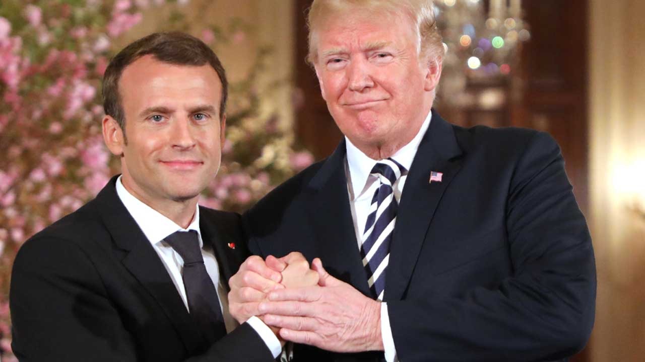 Emmanuel Macron et Donald Trump