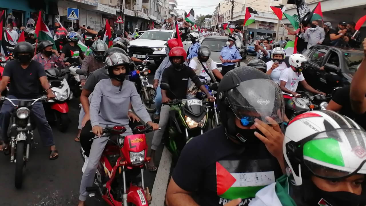 Manifestation pro-Palestine à Port Louis