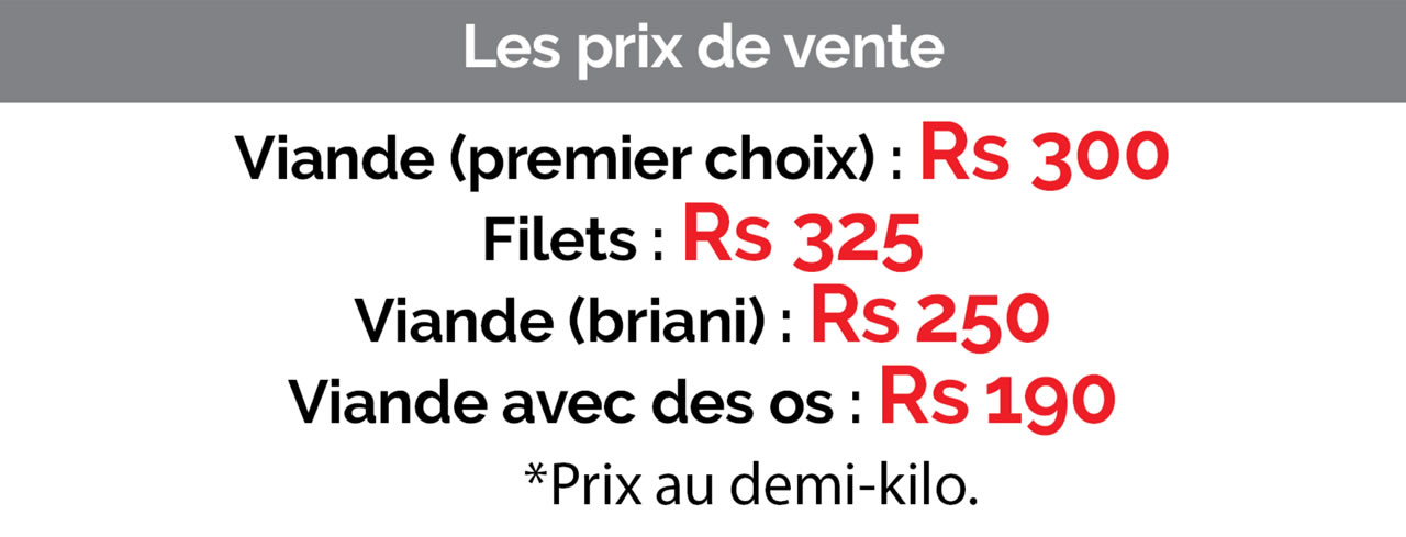 prix de la viande