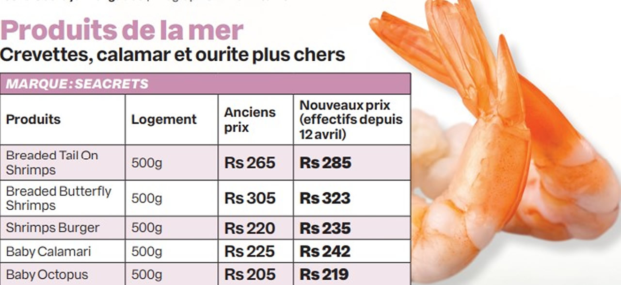 produit de mer