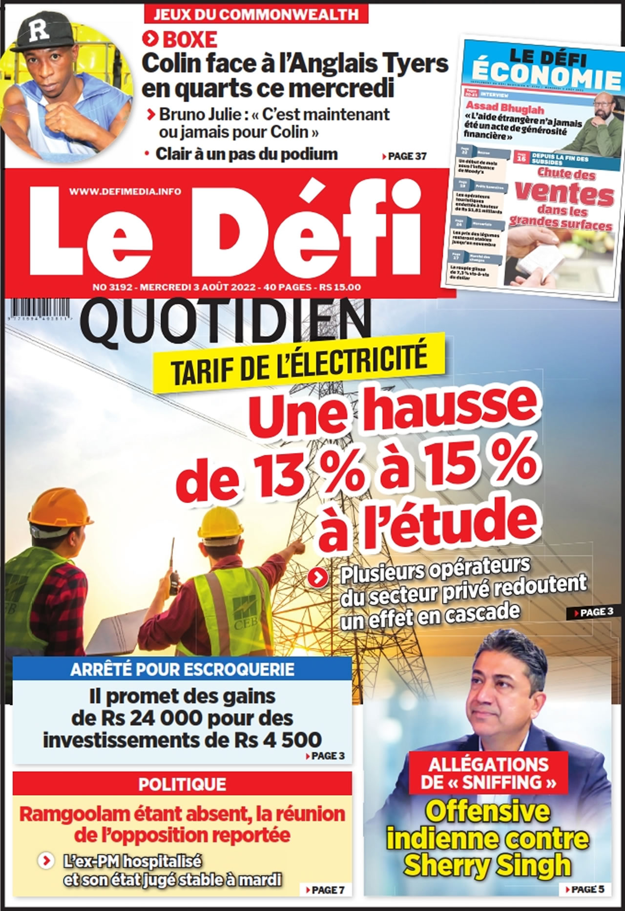 quotidien 3192