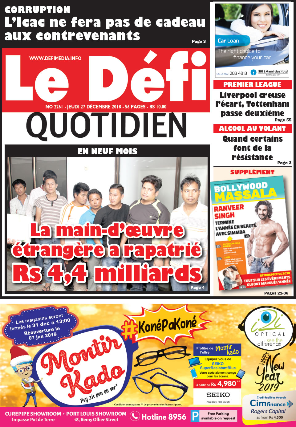 Quotidien 2261